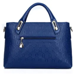 Modische Ledertaschen - große Handtasche / Umhängetasche / Clutch / Geldbörse - 4-teiliges Set