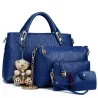 Borse in pelle alla moda - borsa grande / tracolla / pochette / portafoglio - set da 4 pezzi