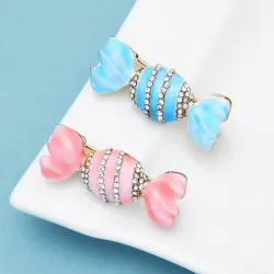 Broche em forma de doce - com strass