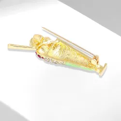 BrochesBroche en forma de helado - con perlas / cristales