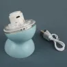 Interaktiv leke for hunder / katter - ball med lys / lyd / fjær - USB