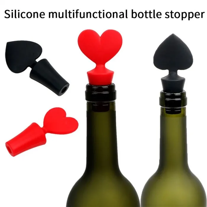 Bouchon de bouteille de vin/bière en silicone - étanche - réutilisable
