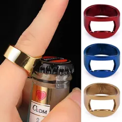 Ouvre-bouteille - bague en acier inoxydable