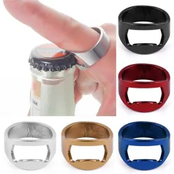 Ouvre-bouteille - bague en acier inoxydable
