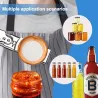 Flerfunktionsburk-/flask-/burklocksöppnare - justerbar - rostfritt stål