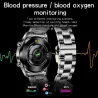 RelojesLIGE - reloj inteligente de lujo - pantalla táctil de círculo completo - Bluetooth - presión arterial - resistente al ...