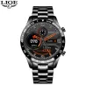 RelojesLIGE - reloj inteligente de lujo - pantalla táctil de círculo completo - Bluetooth - presión arterial - resistente al ...