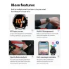 LIGE - luksusowy Smart Watch - okrągły ekran dotykowy - Bluetooth - ciśnienie krwi - wodoodpornyZegarki