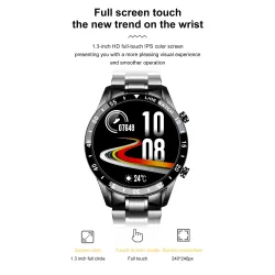 RelojesLIGE - reloj inteligente de lujo - pantalla táctil de círculo completo - Bluetooth - presión arterial - resistente al ...
