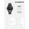 RelojesLIGE - reloj inteligente de lujo - pantalla táctil de círculo completo - Bluetooth - presión arterial - resistente al ...