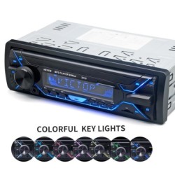 Bluetooth bilradio - 1din - AUX - FM / MP3 / WMA / USB / SD-kort