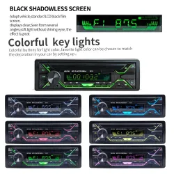 Din 1Autorradio Bluetooth - 1din - AUX - FM / MP3 / WMA / USB / tarjeta SD