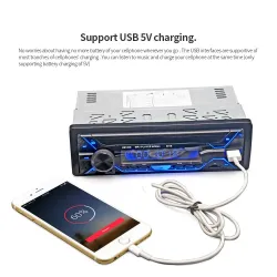 Din 1Autorradio Bluetooth - 1din - AUX - FM / MP3 / WMA / USB / tarjeta SD