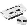 Podwójna ładowarka USB - gniazdo - z niebieską kontrolką LED - do samochodu / przyczepy kempingowej - 5V/3,1AAkcesoria do wnętrz
