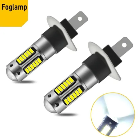 Bil strålkastare / dimma ljus - LED lampa - 6000K - H1 - H3 - H27/881 / H27/880 - 2 bitar