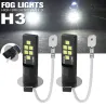 Luces de circulación diurna (DRL)niebla de coche / luz DRL - Bombilla LED - H3 - DC12V 3030 SMD 6000K blanco - 2 piezas