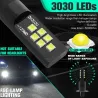 Biltåke / DRL-lys - LED-pære - H3 - DC12V 3030 SMD 6000K hvit - 2 stk.