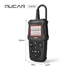 MUCAR CDE500 - fuld OBD2-scanner - kodelæser - DTC-opslag - bildiagnoseværktøj