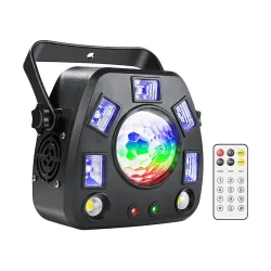 ALIEN - 4 i 1 - ekstern DMX laserprojektor - roterbar ball - UV scenebelysning