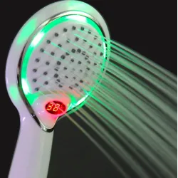 Chuveiro de mão LED - com display digital de temperatura