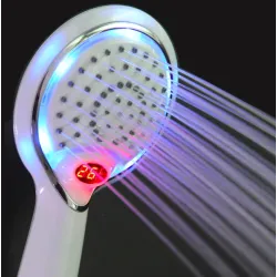 Chuveiro de mão LED - com display digital de temperatura