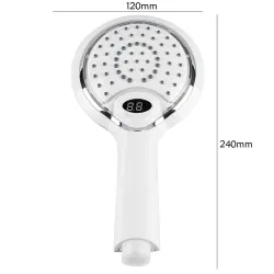 LED-Handbrause - mit digitaler Temperaturanzeige