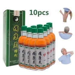 MasajeReumatismo / tratamiento del dolor articular / alivio del dolor - aceite de masaje - medicina herbaria china - 10 botellas