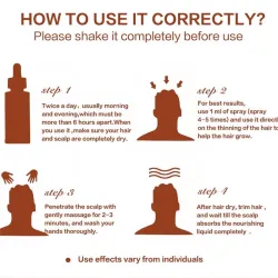 Hair growth essential oil - anti hair loss liquid - serumHair