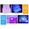Mini lampe LED UV multifonction - sèche-ongles - détecteur de faux billets - torche