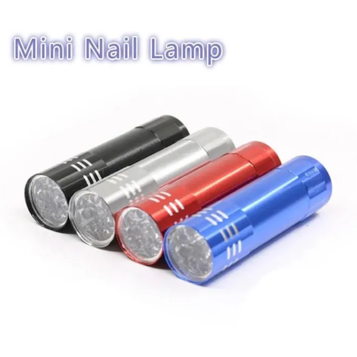 Mini lâmpada multifuncional UV Led - secador de unhas - detector de dinheiro falso - lanterna