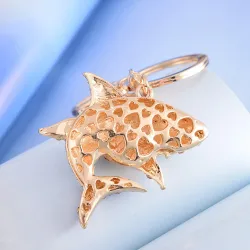 Requin cristal - porte-clés