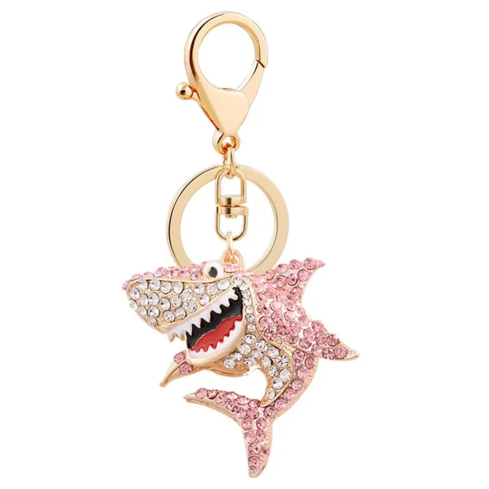 Crystal shark - keychainKeyrings
