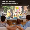 WZATCO S5 - Mini-DLP-3D-Projektor - 4K - 5G - WIFI - Smart Android 9 - Full HD - 1080P