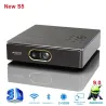 WZATCO S5 - Mini-DLP-3D-Projektor - 4K - 5G - WIFI - Smart Android 9 - Full HD - 1080P
