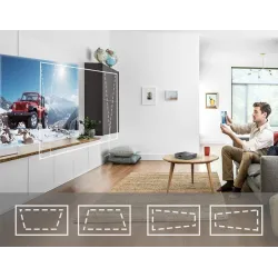 WZATCO S5 - mini DLP 3D-projektor - 4K - 5G - WIFI - Smart Android 9 - fuld HD - 1080P