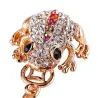 Crystal toad with old coin - keychainKeyrings