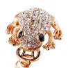 Crystal toad with old coin - keychainKeyrings