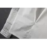Elegant long sleeve white blouse - hollow out laceBlouses & shirts