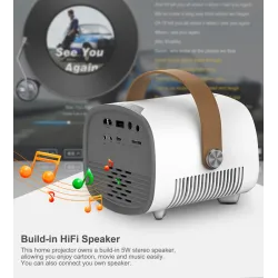 AAO YG230 - mini projector - 1080P - WiFi - multi screen - with speakerProjectors