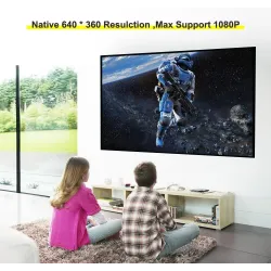 AAO YG230 - mini projector - 1080P - WiFi - multi screen - with speakerProjectors
