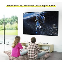 AAO YG230 - mini projetor - 1080P - WiFi - tela múltipla - com alto-falante
