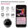 Bluetooth - Mini-Rundlautsprecher - LED - mit Subwoofer - Hi-Fi - TF - FM - AUX - Magic Ball