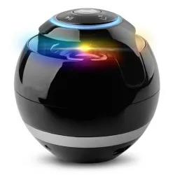Bluetooth - mini round speaker - LED - with subwoofer - Hi-Fi - TF - FM - AUX - magic ballBluetooth speakers