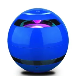 Bluetooth - mini ronde luidspreker - LED - met subwoofer - Hi-Fi - TF - FM - AUX - magische balBluetooth Luidsprekers