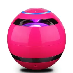 Bluetooth - mini ronde luidspreker - LED - met subwoofer - Hi-Fi - TF - FM - AUX - magische balBluetooth Luidsprekers