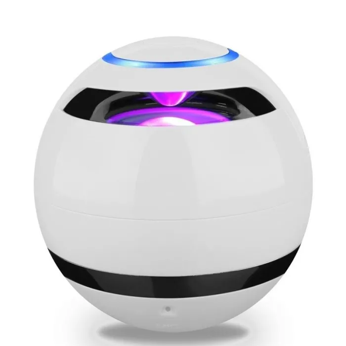 Bluetooth - Mini-Rundlautsprecher - LED - mit Subwoofer - Hi-Fi - TF - FM - AUX - Magic Ball
