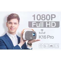 BYINTEK K16 PRO - bærbar mini LED-projektor - fuld HD - 1920*1080P - 4K - LCD - Android 9 - Wifi - 1080P