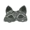 Lyxig venetiansk ögonmask - spets / glitter / paljetter - cat eye - Halloween / maskerader