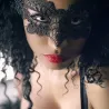 Seksowna wenecka maska na oczy - czarna koronka - na maskaradę / HalloweenMaski