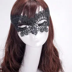 MáscaraAntifaz veneciano sexy - encaje negro - para disfraces / Halloween